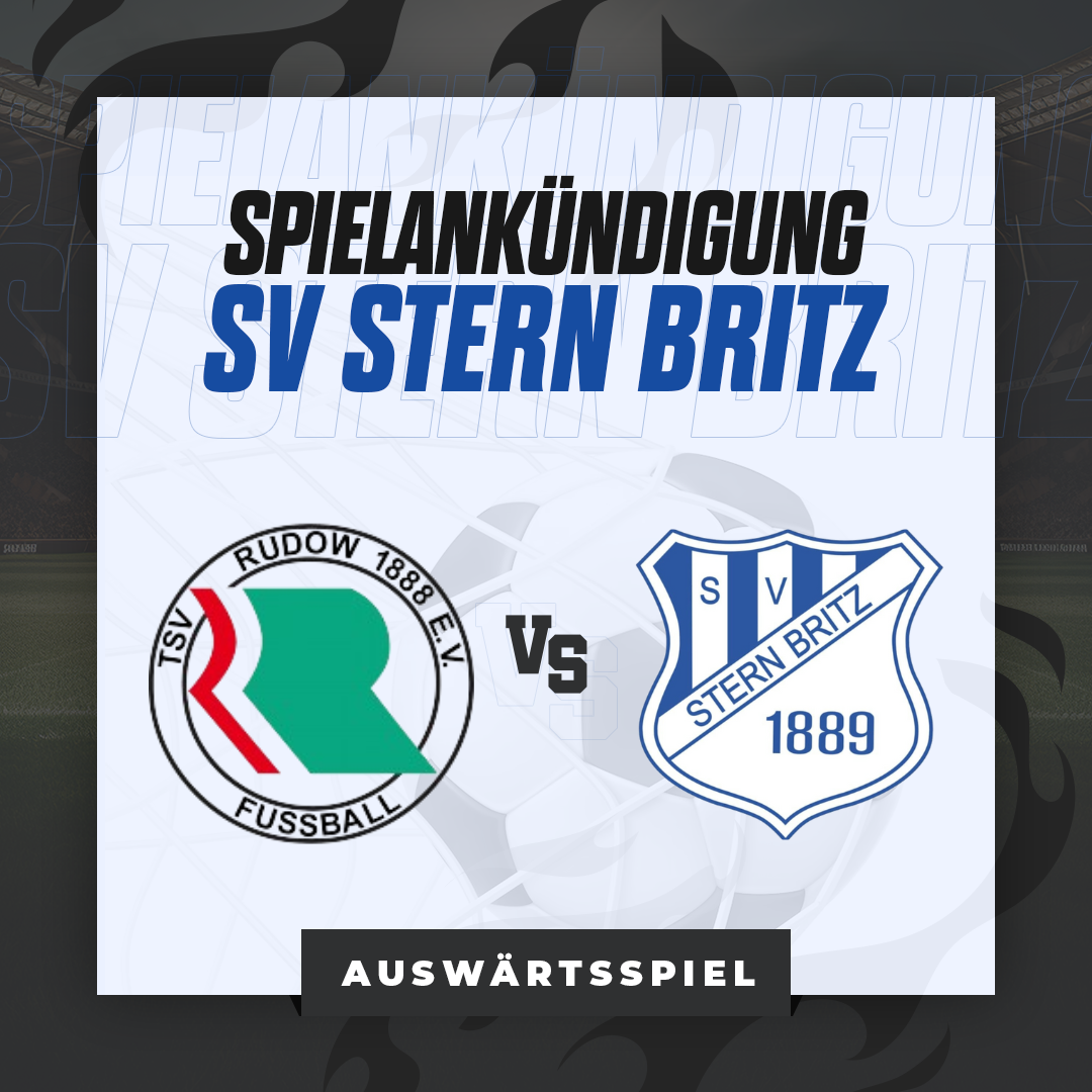 Spielankündigung zum Auswärtsspiel gegen TSV Rudow - Stern Britz